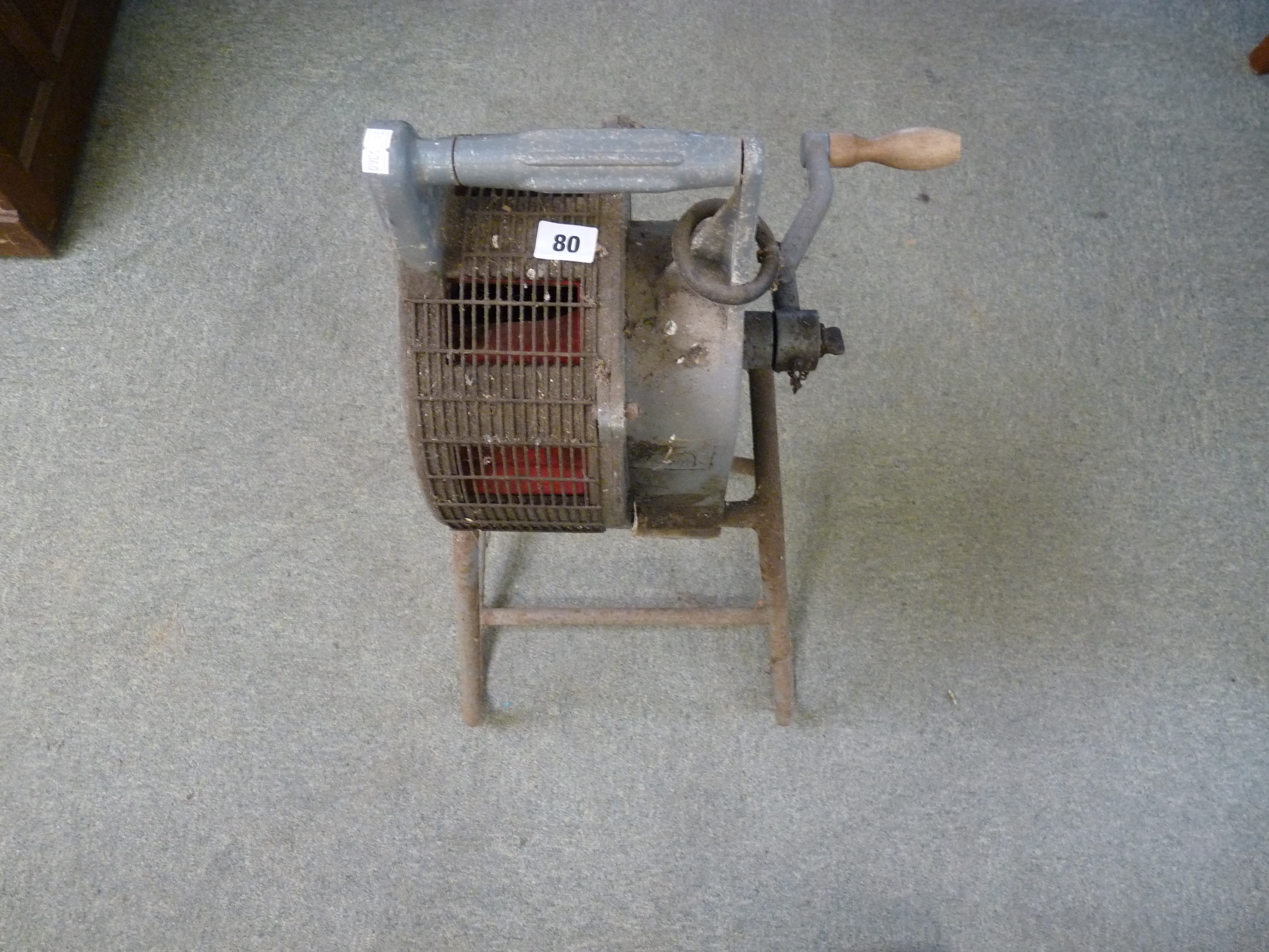 Original British WWII Air Raid Siren probably by Carters of Nelson. Condition - some wear to paint