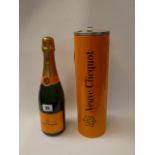Veuve Clicquot Brut Champagne 750ml in Tin Painted Post box