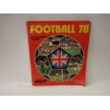 Football 78 Collectors Album by Panini Complete Sticker Book