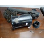 1950s Mk 3B Aircraft Artificial Horizon Gyro, British 'TEL STG No.50 x 3 ML MkII' tank gun scope and