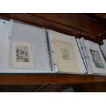 Collective 1920s French Nude and other prints in two ring binders