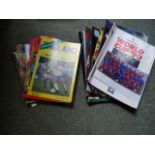 Collection of England International official match day Football programmes, Approx. 48 in total some