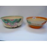 Clarice Cliff Bizarre Fantasque bowl and another Clarice Cliff bowl