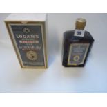 Boxed bottle of Logans Extra Age Superb Old Scotch Whisky Kings Special