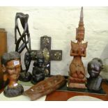 Various treen African models