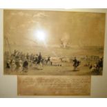 A Brighton print :- Destruction of the John O'Gaunt 300 Tons, by Captain Warners Invisible Shell off