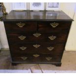 A chest of two short and three long drawers.