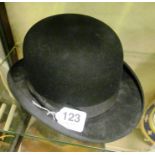 A bowler hat.