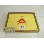 A box of twenty-five Montecristo No.3 cigars, opened but complete