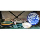 Some Denby Ware, Poole Pottery dish and egg cup and other pottery