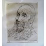 Edgar Holloway - Limited Edition print of Philip Hagreen 8/50, signed and dated 1985 and a book