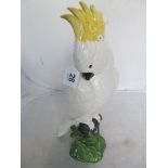 A pottery cockatoo (restored)