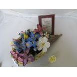 A Connoisseur of Malvern limited edition basket of flowers 'Spring Cornucopia' 10/25 (a/f) with