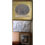 A Bartolozzi print 'Jealousy of Lord Darnley', another 'Contentment' and another