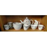 A Doulton Kingswood 'Pollen' teaset