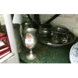 Various vintage and other pewter items