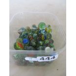 A small group of marbles