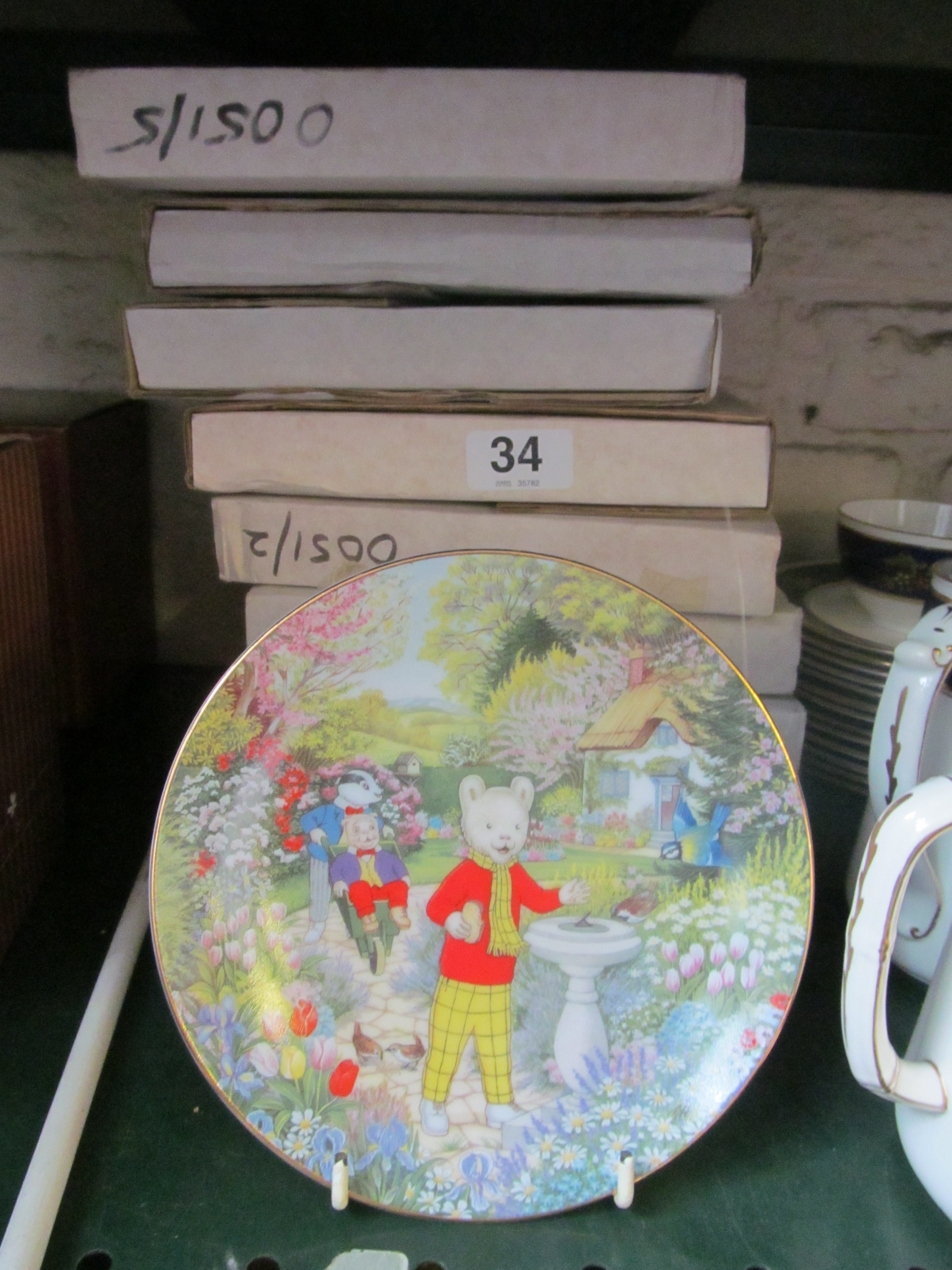 A set of eight Year in the Life of Rupert Bear Collectors' plates