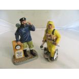 A Royal Doulton figure 'All Aboard' HN2940 and another 'The Lifeboatman' (a/f)