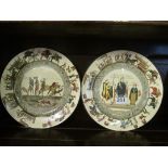 A pair Royal Doulton plates