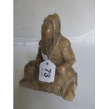 A soapstone Buddha