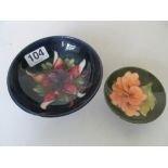 Two Moorcroft dishes