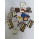 A small Meerschaum cheroot holder and other smoking related items.