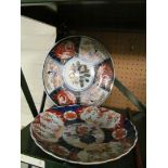 Two Imari plates