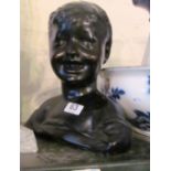 A black bust