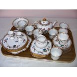 Tuscan China, an English porcelain early to mid 20th century tea service,