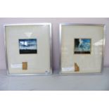 D.M. Morris, a pair of watercolours c.1980, measuring 6.5" x 5.5" (framed and glazed 19" x 17").