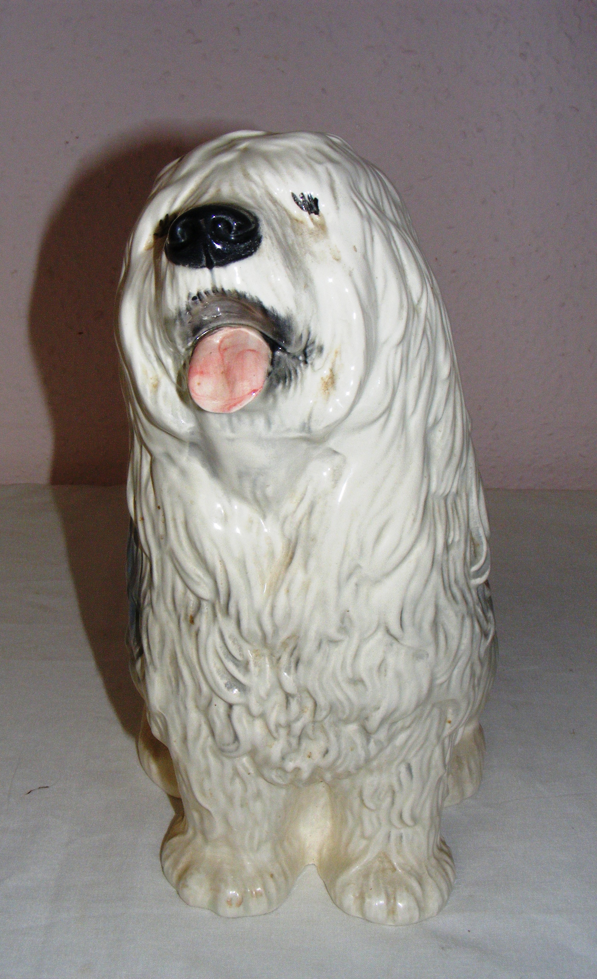 A large Beswick porcelain figurine of a Old English Sheepdog, - Image 2 of 4