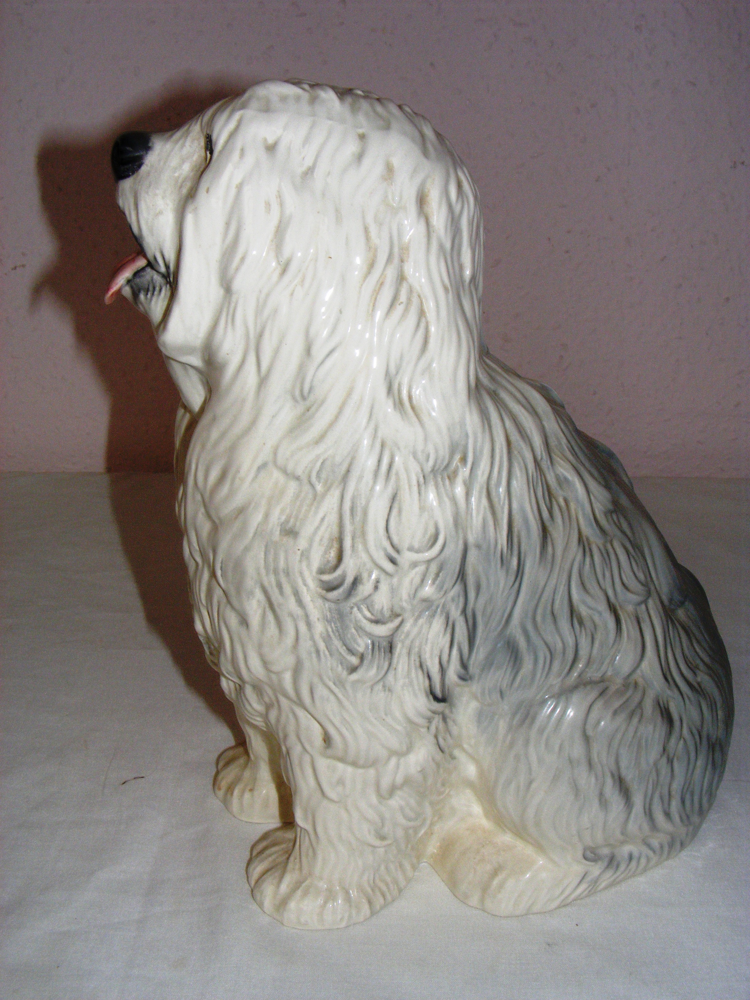 A large Beswick porcelain figurine of a Old English Sheepdog, - Image 3 of 4