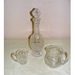 A fine Waterford crystal crystal decanter measuring 14.