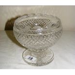A superb Waterford crystal hand cut glass centre piece bowl,