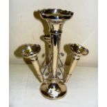 A Victorian silver plated epergne table centre piece,