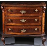 A 17TH/18TH CENTURY DUTCH THREE DRAWER COMMODE