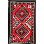 A SOUTHWEST NAVAJO “GANADO” HANWOVEN RUG