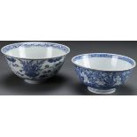 CHINESE BLUE & WHITE PORCELAIN BOWLS, MING/QING