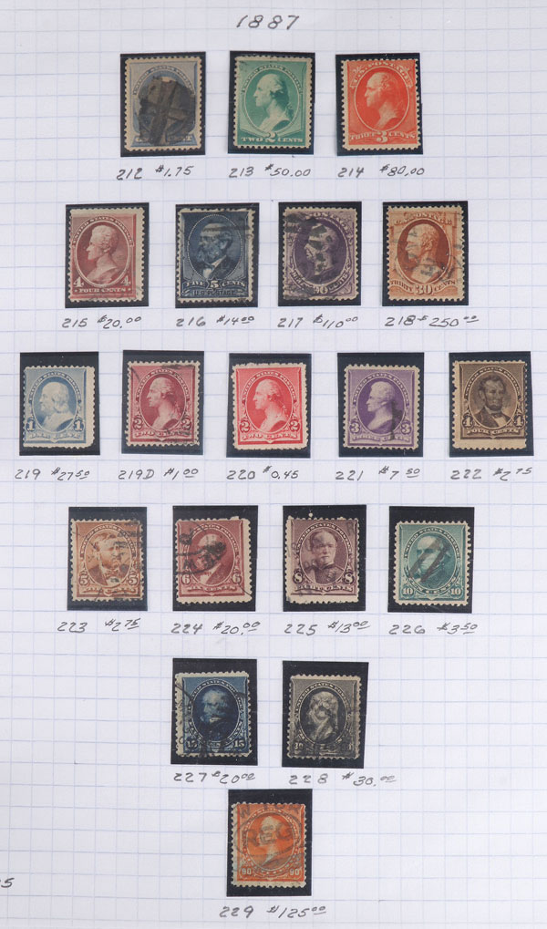 A GOOD COLLECTION OF EARLY US POSTAGE STAMPS - Image 5 of 12