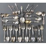 30 VICTORIAN STERLING SOUVENIR SPOONS