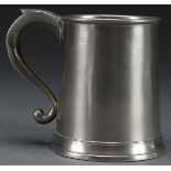 EARLY AMERICAN PEWTER MUG, THOMAS BOARDMAN