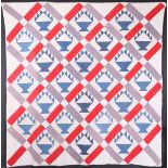 19TH CENTURY AMERICAN HAND STITCHED QUILT