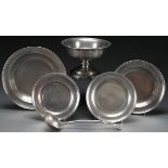 5 PC EARLY AMERICAN PEWTER