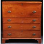 EARLY AMERICAN 3 DRAWER BLANKET CHEST, C. 1800