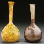 A PAIR OF GALLE FRENCH CAMEO ART GLASS VASES