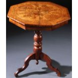 AN EARLY 19TH CENTURY MARQUETRY TEA TABLE