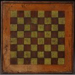 AN AMERICAN PAINTED WOOD GAMEBOARD