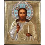 A RUSSIAN ICON OF CHRIST, MOSCOW, CIRCA 1900