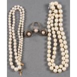 5 PC GROUP OF FRENCH ART DECO PEARL JEWELRY